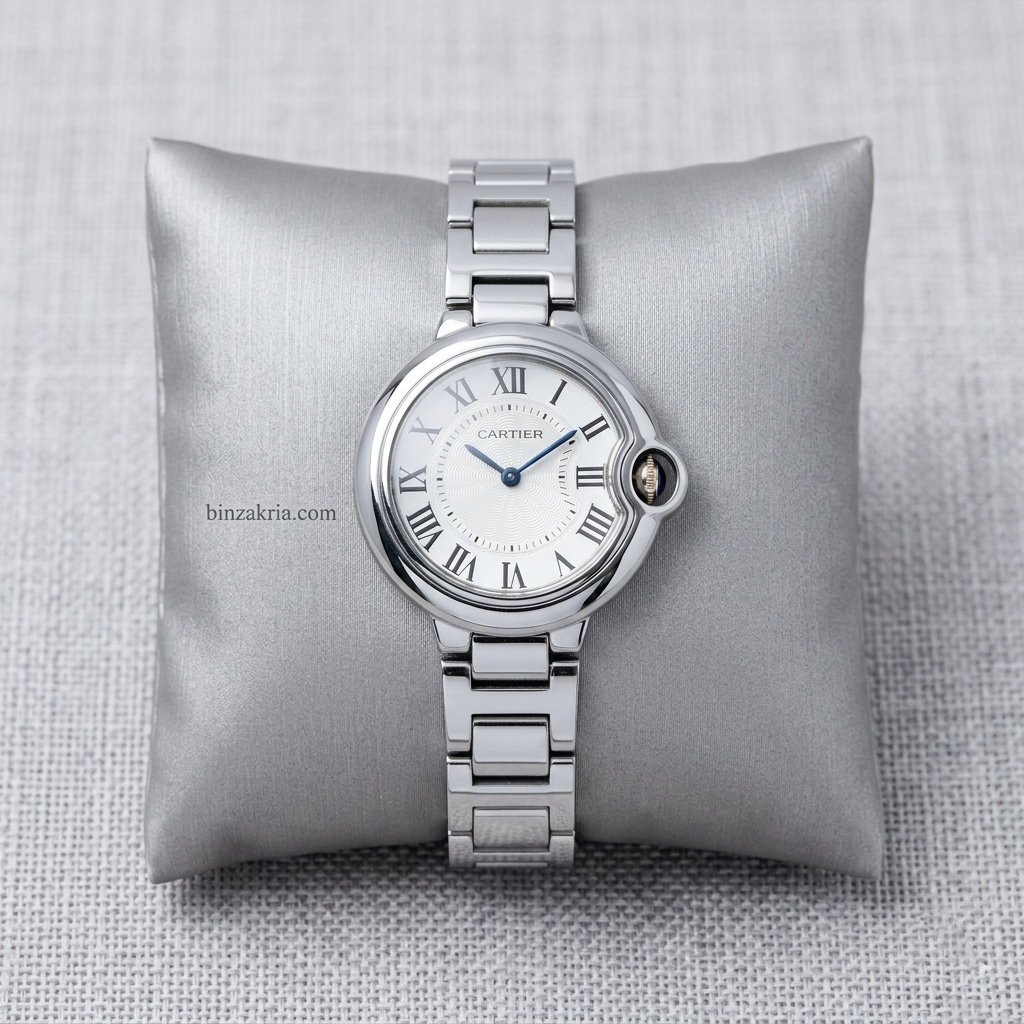 Cartier Women’s Elegant Quartz Watch (BZ-SS09) - Silver Roman Dial