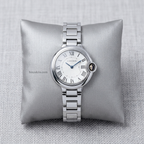 Cartier Women’s Elegant Quartz Watch (BZ-SS09) - Silver Roman Dial