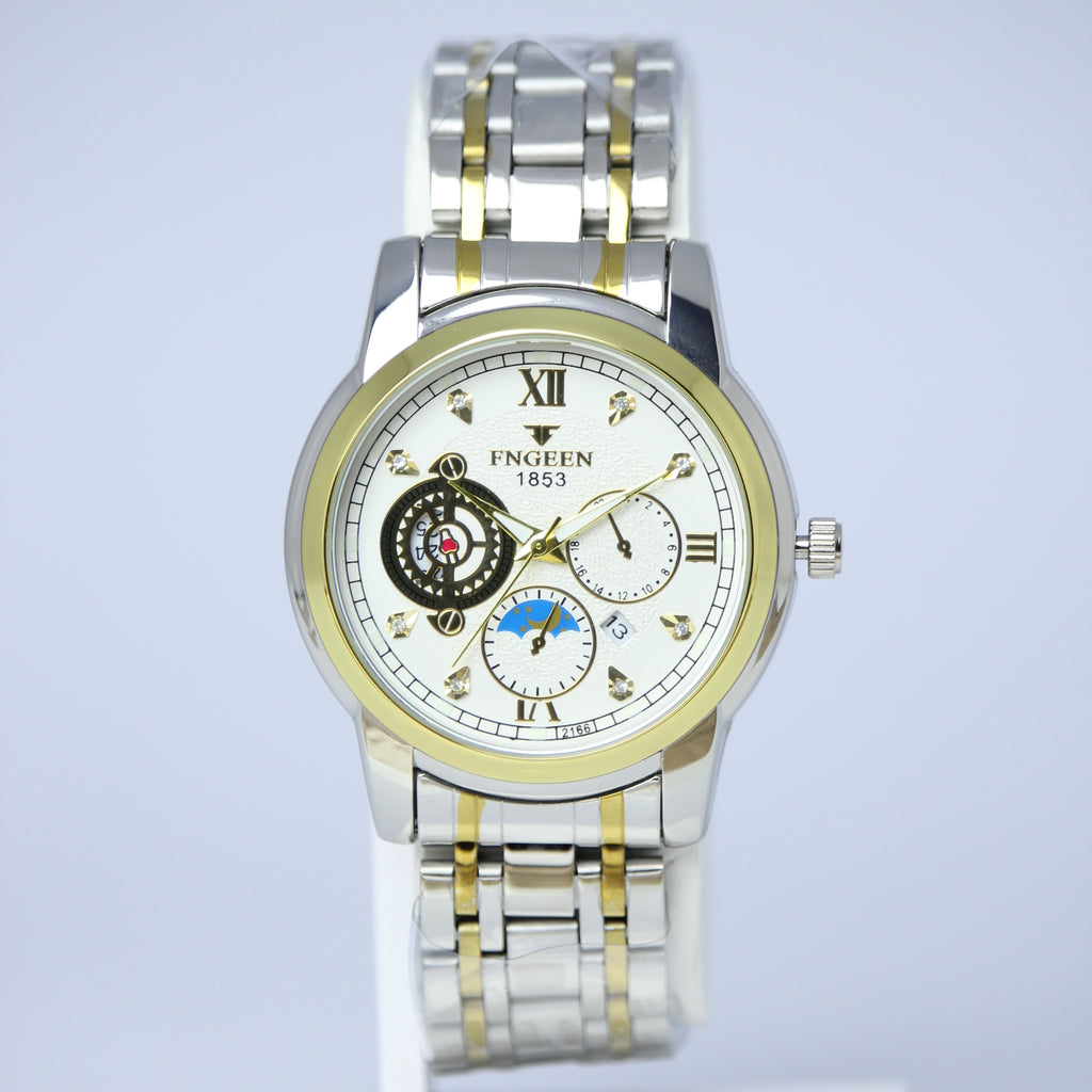 FNGEEN 1853 Men’s Mechanical Watch (BZ-ES08) – Two Tone Stainless Steel