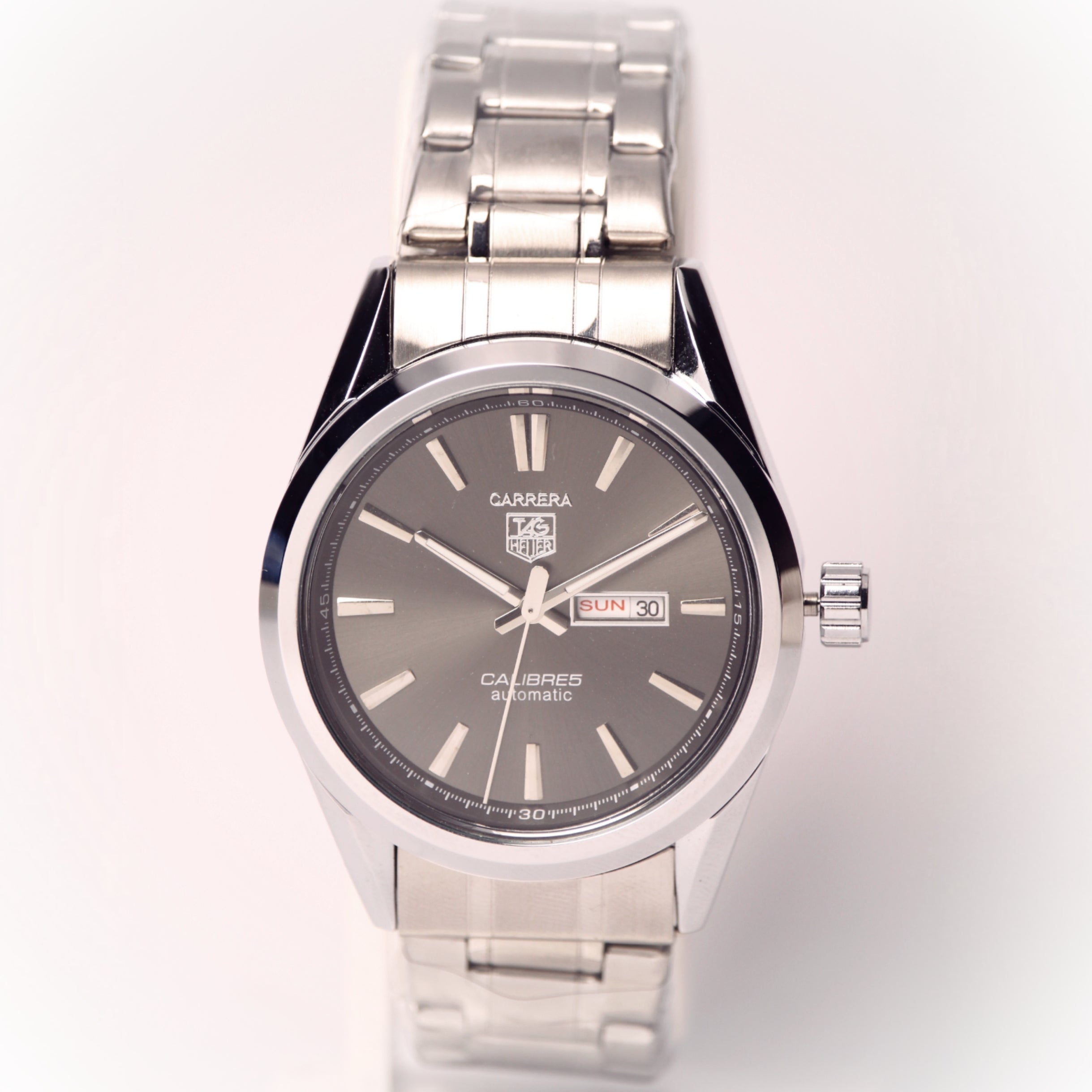 TAG Heuer Carrera Calibre 5 Men’s Watch (BZ-ES02) - Deep Gray dial