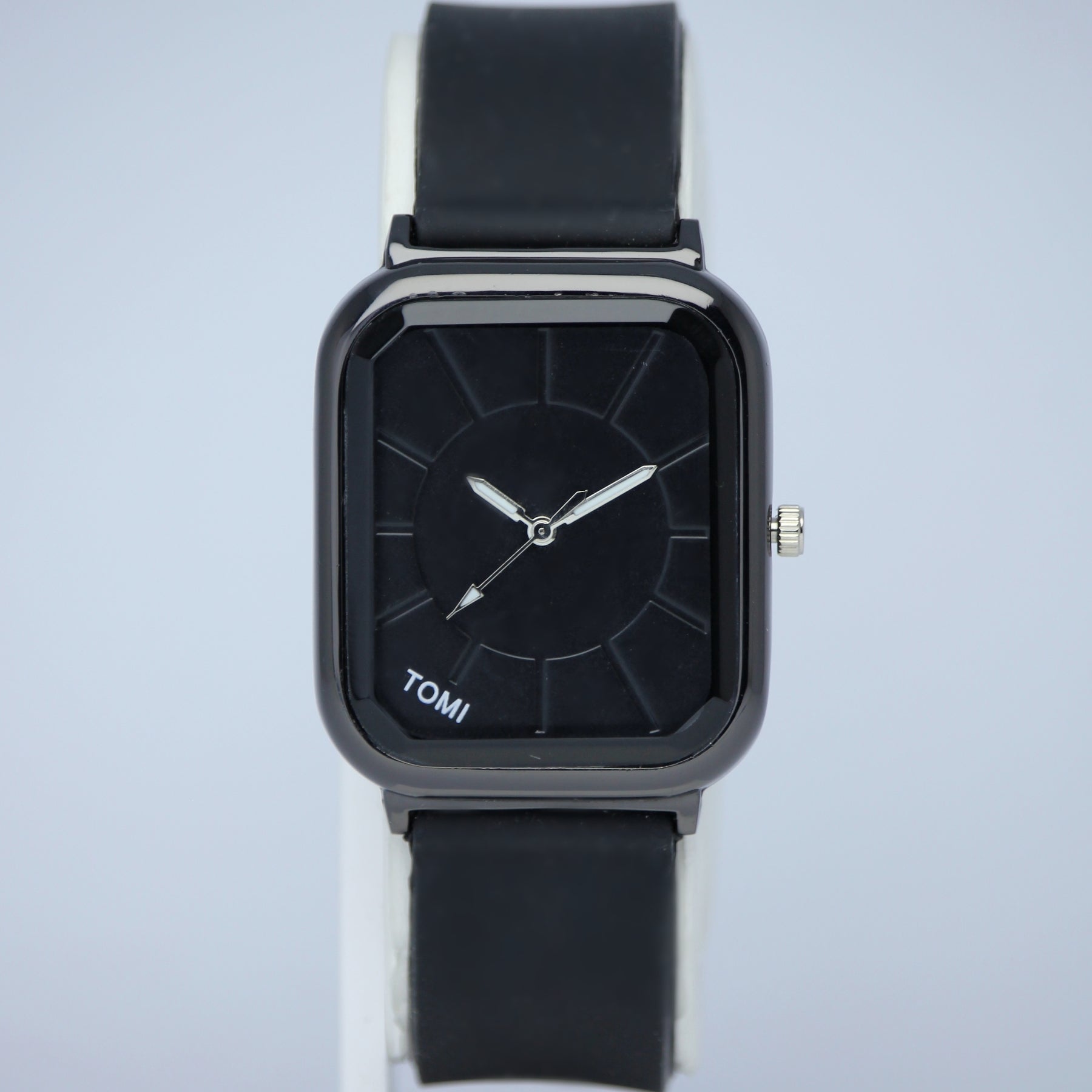 TOMI Men’s Modern Quartz Watch (BZ-FD09) – Square Black Dial
