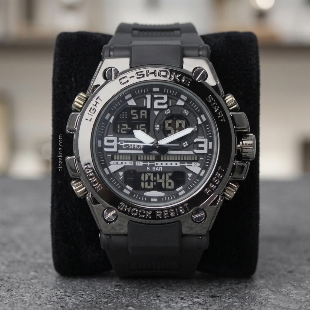 Original C-Shoke Made in Thailand Men's Watch (BZ-FD17) - Bold Black