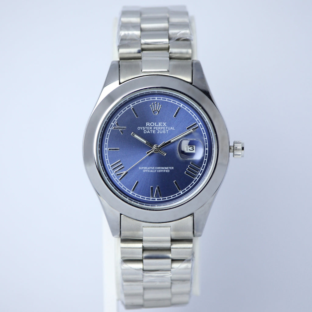 Rolex Oyster Perpetual Datejust Men’s Watch (BZ-ES014) – Black Dial Stainless Steel