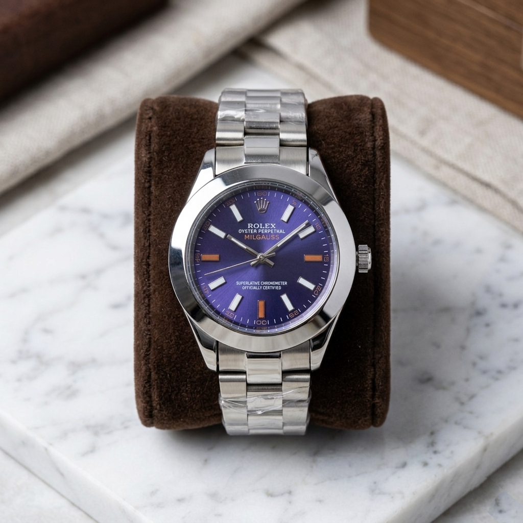Rolex Oyster Perpetual Milgauss Men's Semi-Automatic Watch (BZ-ES40) - Grey Dial