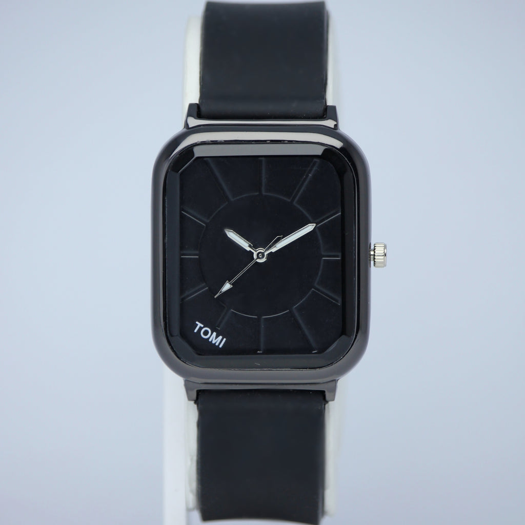 TOMI Men’s Modern Quartz Watch (BZ-FD09) – Square Grey Dial