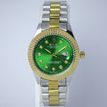 Rolex Oyster Perpetual Datejust Men’s Watch (BZ-ES015) – Green Dial with Gold Case