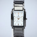 Crystal Time Men’s Quartz Watch (BZ-ES33) – Rectangular White Dial