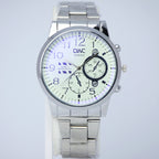 DWC Collection Men’s Quartz Watch (BZ-ES38) – Stainless Steel Chrono-Style Dial