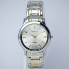 MSETA Men’s Quartz Watch (BZ-ES21) – Silver Textured Dial Stainless Steel
