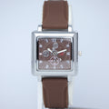 VITZ Stylish Men’s Quartz Watch (BZ-FD10) – Square Brown Dial