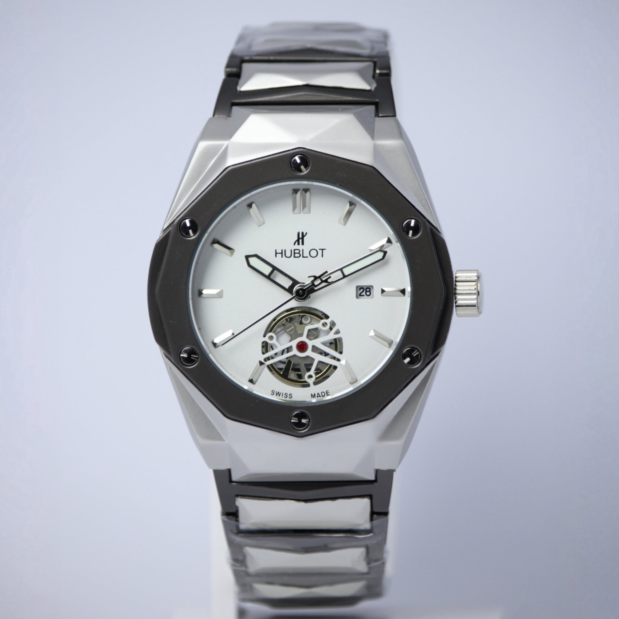 Hublot Classic Semi-Automatic Men’s Watch (BZ-ES05) – White Dial