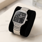 Dearno Men’s Quartz Watch (BZ-ES43) - Silver Square Dial with Date