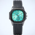 TOMI SHL Men’s Quartz Watch (BZ-FD15) – Teal Dial with Black Case