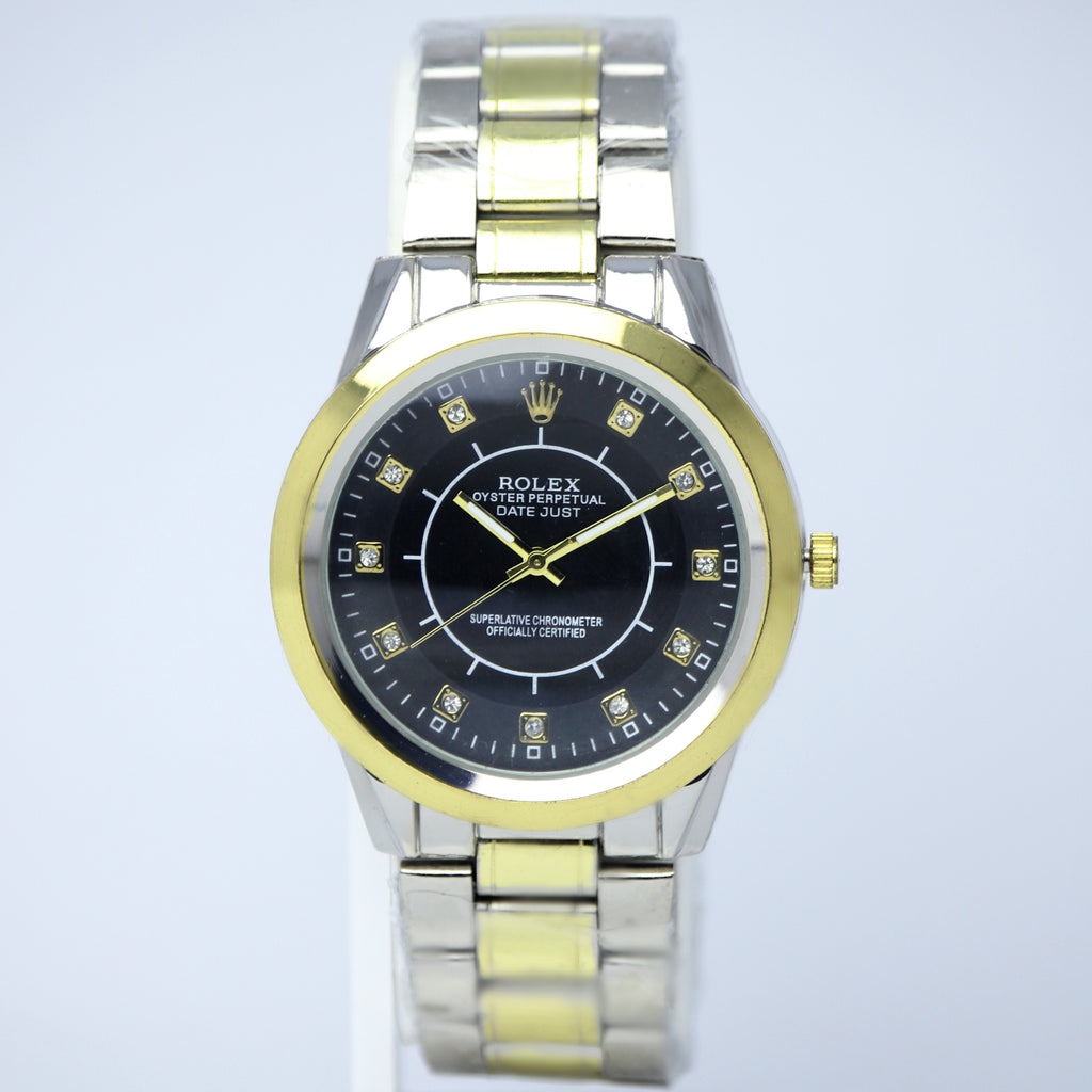 ROLEX Men’s Two Tone Watch (BZ-ES30) - White Dial Stainless Steel