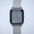 TOMI Men’s Modern Quartz Watch (BZ-FD09) – Square Grey Dial