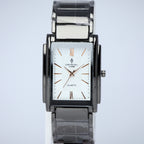 Crystal Time Men’s Quartz Watch (BZ-ES33) – Rectangular Black Dial