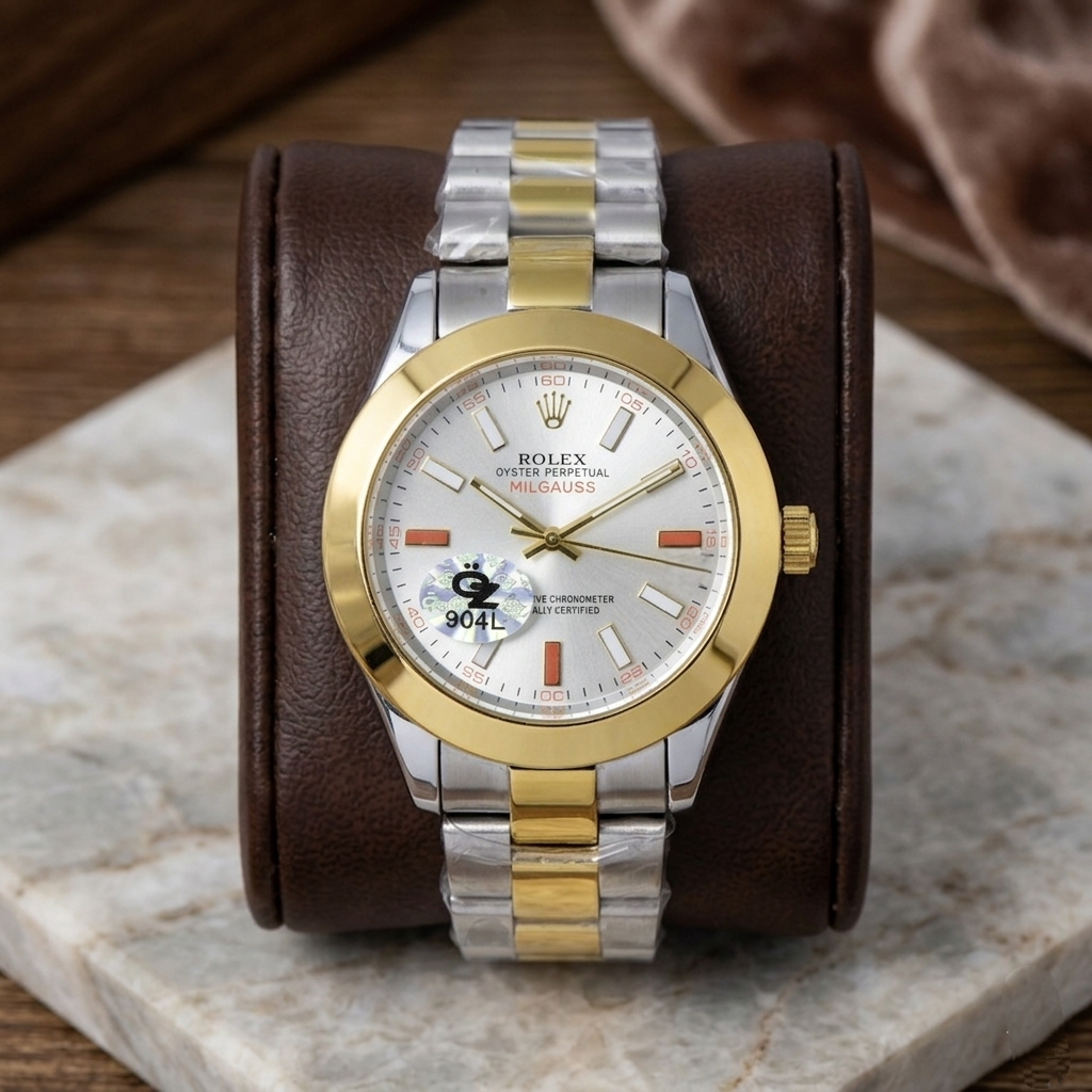 Rolex Oyster Perpetual Milgauss Men's Semi-Automatic Watch (BZ-ES40) - Silver Dial