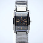 Crystal Time Men’s Quartz Watch (BZ-ES33) – Rectangular White Dial