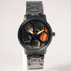 TENCEL Men’s Rotating Wheel Mechanical Watch (BZ-ES09) – Red Accents Stainless Steel