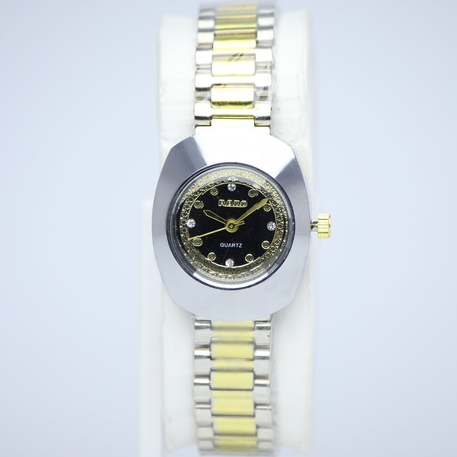 RADO Elegant Women’s Quartz Watch (BZ-SS04) – Gold Dial