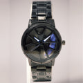 TENCEL Men’s Rotating Wheel Mechanical Watch (BZ-ES09) – Blue Accents Stainless Steel