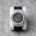 HUBLOT Men's Quartz Watch (BZ-FD01) - Grey Dial with Black Straps