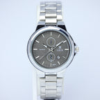 LEIX Men's Quartz Watch (BZ-ES24) - Grey Dial with Date Stainless Steel