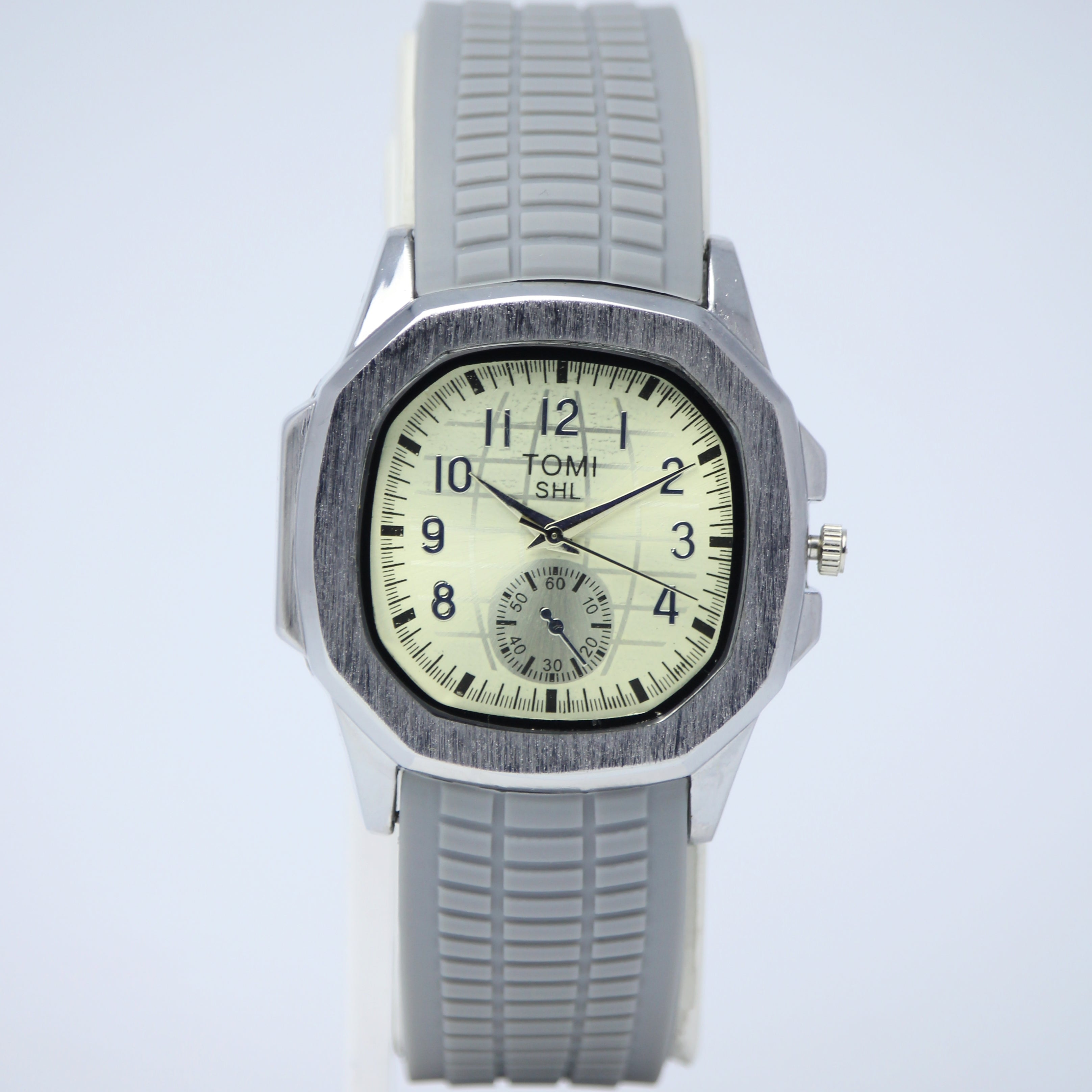 TOMI SHL Men’s Quartz Watch (BZ-FD15) – Cream Dial with Rose Gold Case