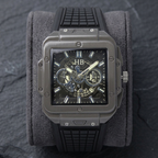 Hublot Men’s Quartz Watch (BZ-FD16) - Silver Square Dial