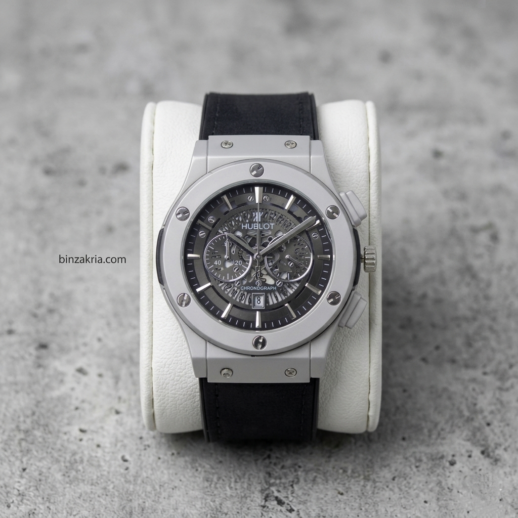HUBLOT Men's Quartz Watch (BZ-FD01) - Silver Dial with Date