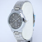 LEIX Men's Quartz Watch (BZ-ES24) - Grey Dial with Date Stainless Steel