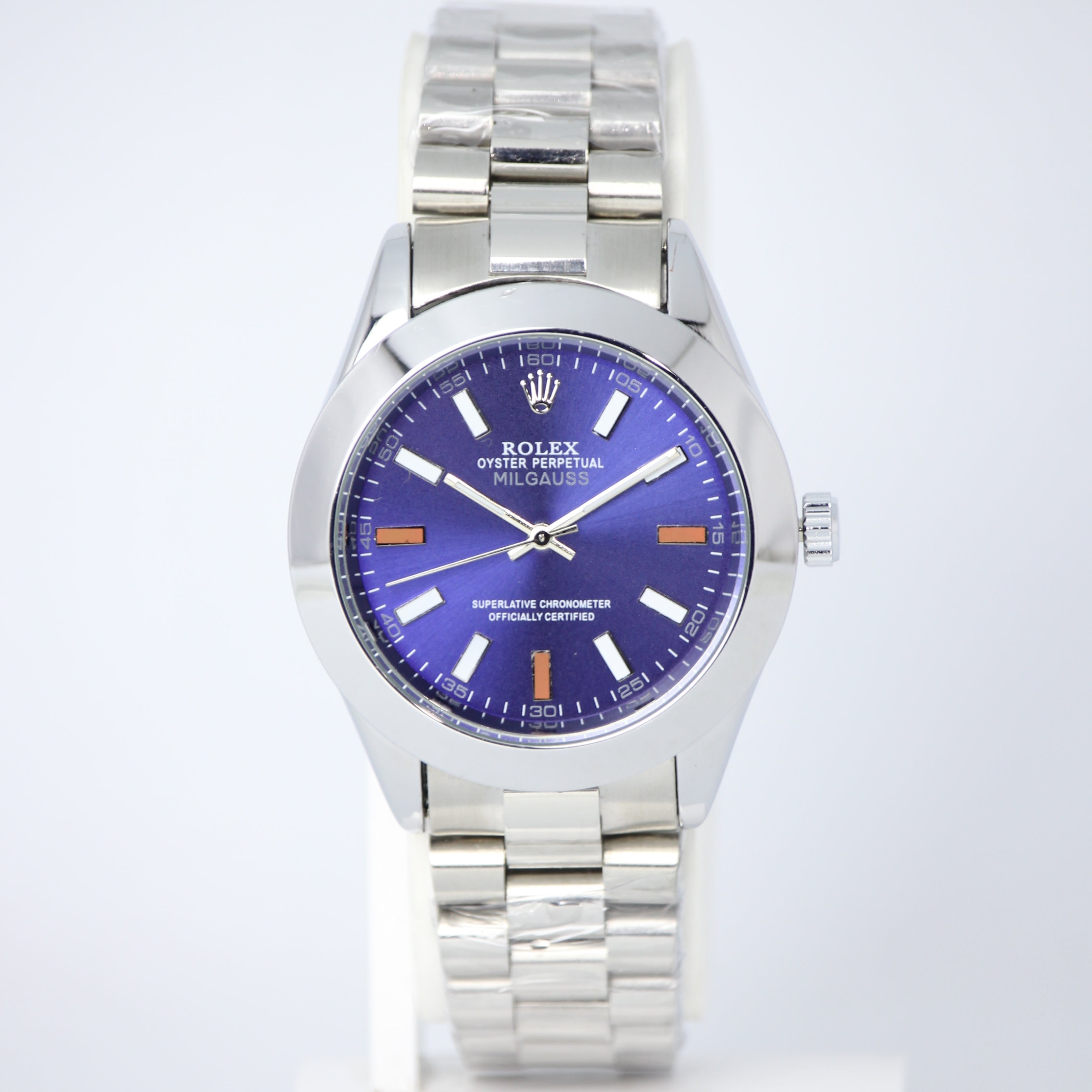 Rolex Oyster Perpetual Milgauss Men's Semi-Automatic Watch (BZ-ES40) - Blue Dial