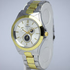 UK Collection Men’s Two-Tone Quartz Watch (BZ-ES34) – Silver Gold Dial
