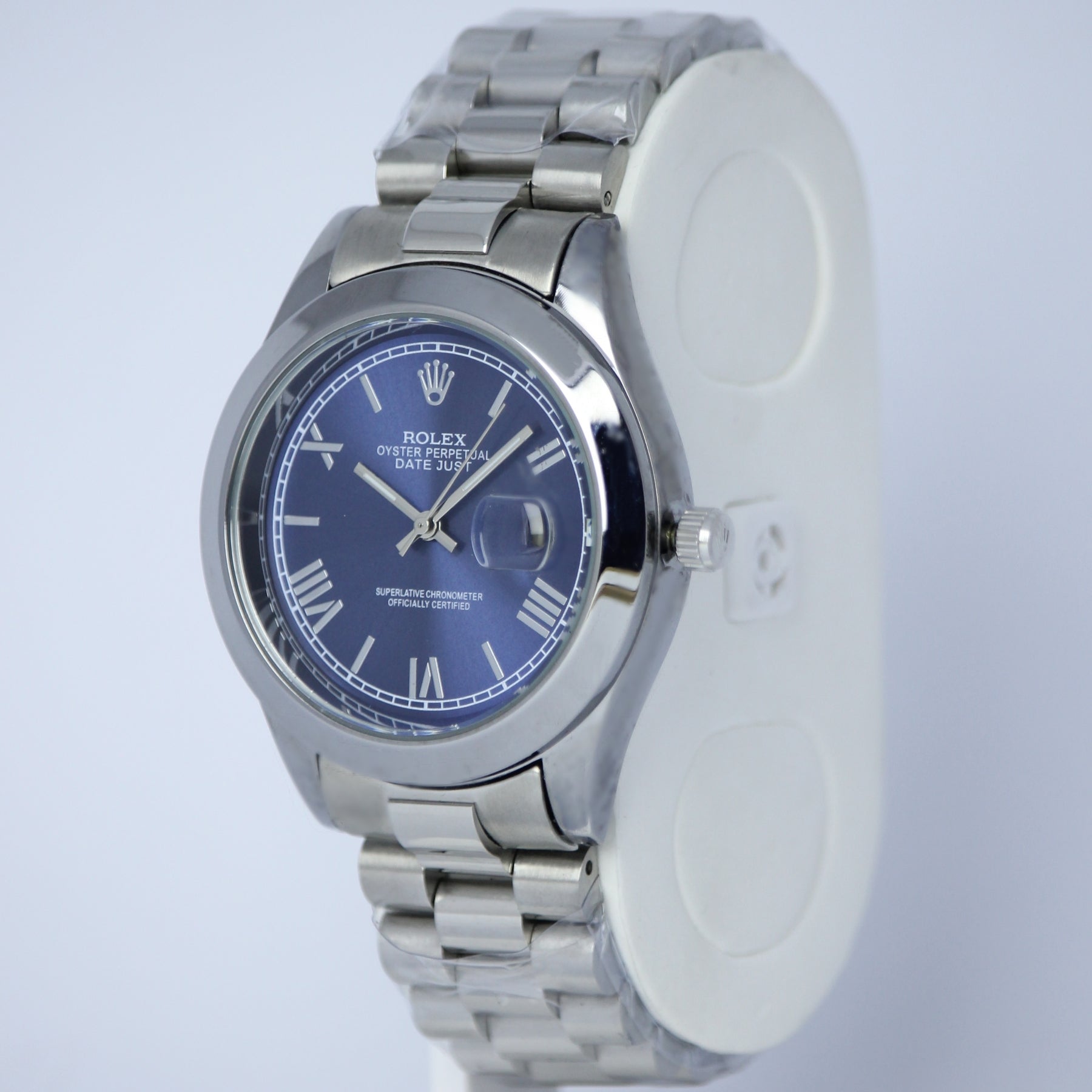 Rolex Oyster Perpetual Datejust Men’s Watch (BZ-ES014) – Blue Dial Stainless Steel