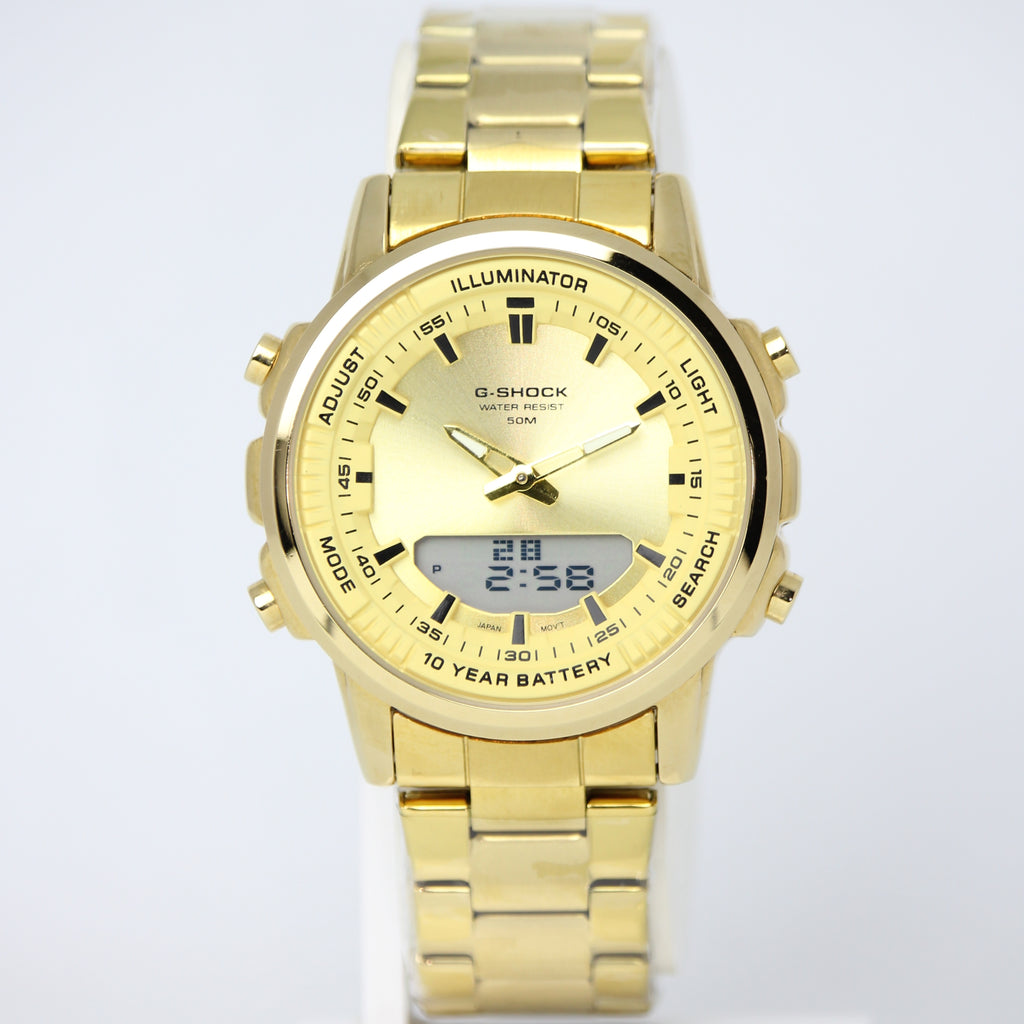 G-Shock Gold Edition Analog Digital Men’s Watch (BZ-ES42) - World Clock