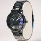 TENCEL Men’s Rotating Wheel Mechanical Watch (BZ-ES09) – Blue Accents Stainless Steel