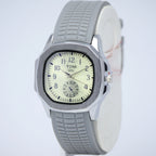 TOMI SHL Men’s Quartz Watch (BZ-FD15) – Cream Dial with Silver Case