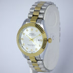 Rolex Oyster Perpetual Datejust Men’s Watch (BZ-ES015) – Silver Dial with Gold Case