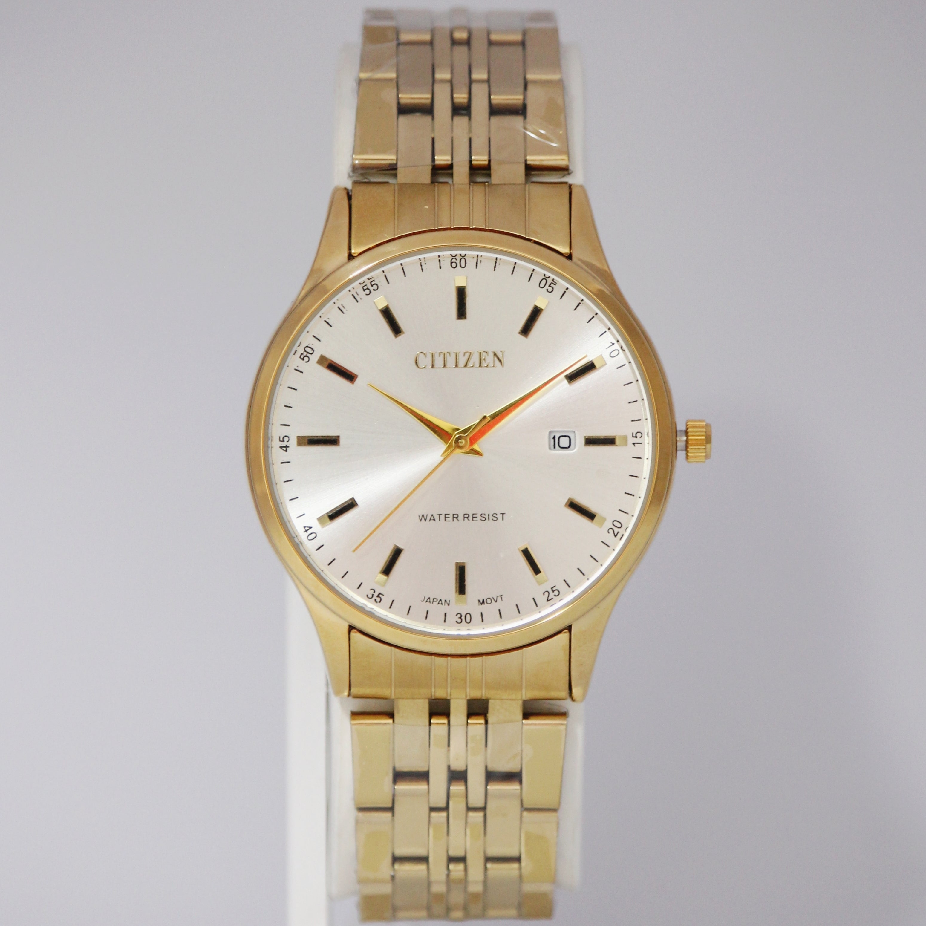 Citizen Classic Gold Couple Watches (BZ-HH04) – White Dial Stainless Steel