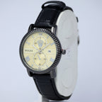 Rolex Leather Strap Men’s Watch (BZ-FD05) with Date – Black