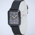 TOMI Men’s Quartz Watch (BZ-FD12) – Black Dial Rectangular Design