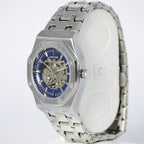 Skyline Automatic Skeleton Men’s Watch (BZ-ES07) Limited Edition – Blue Dial Stainless Steel