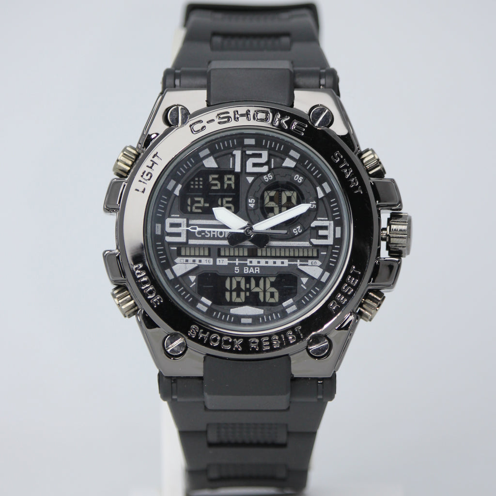 Original C-Shoke Made in Thailand Men's Watch (BZ-FD17) - Bold Black