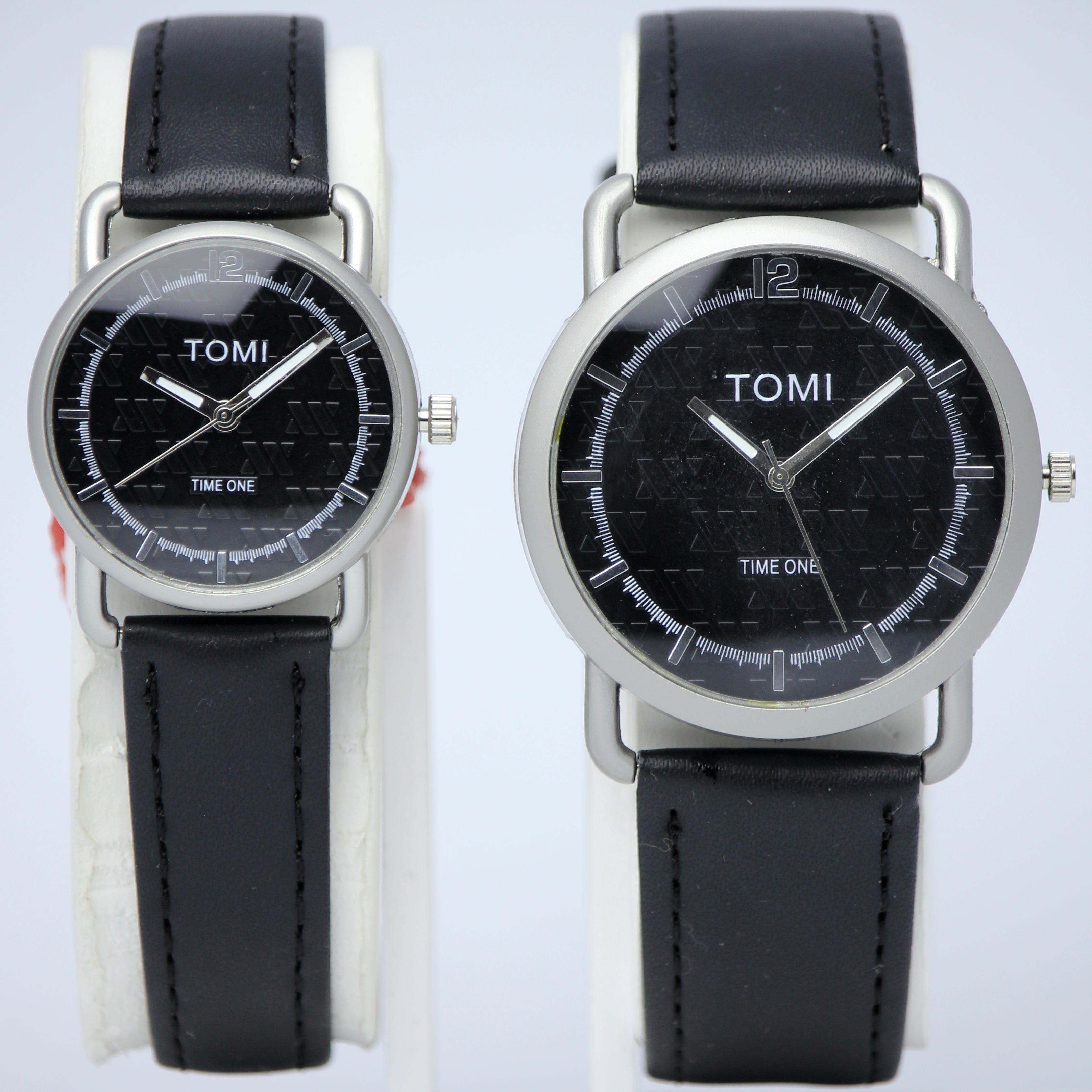 TOMI Couple Quartz Watch Set (BZ-HH06) – Black Dial
