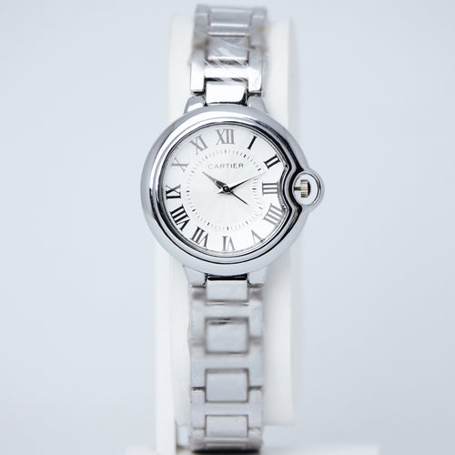 Cartier Women’s Elegant Quartz Watch (BZ-SS09) - Silver Roman Dial