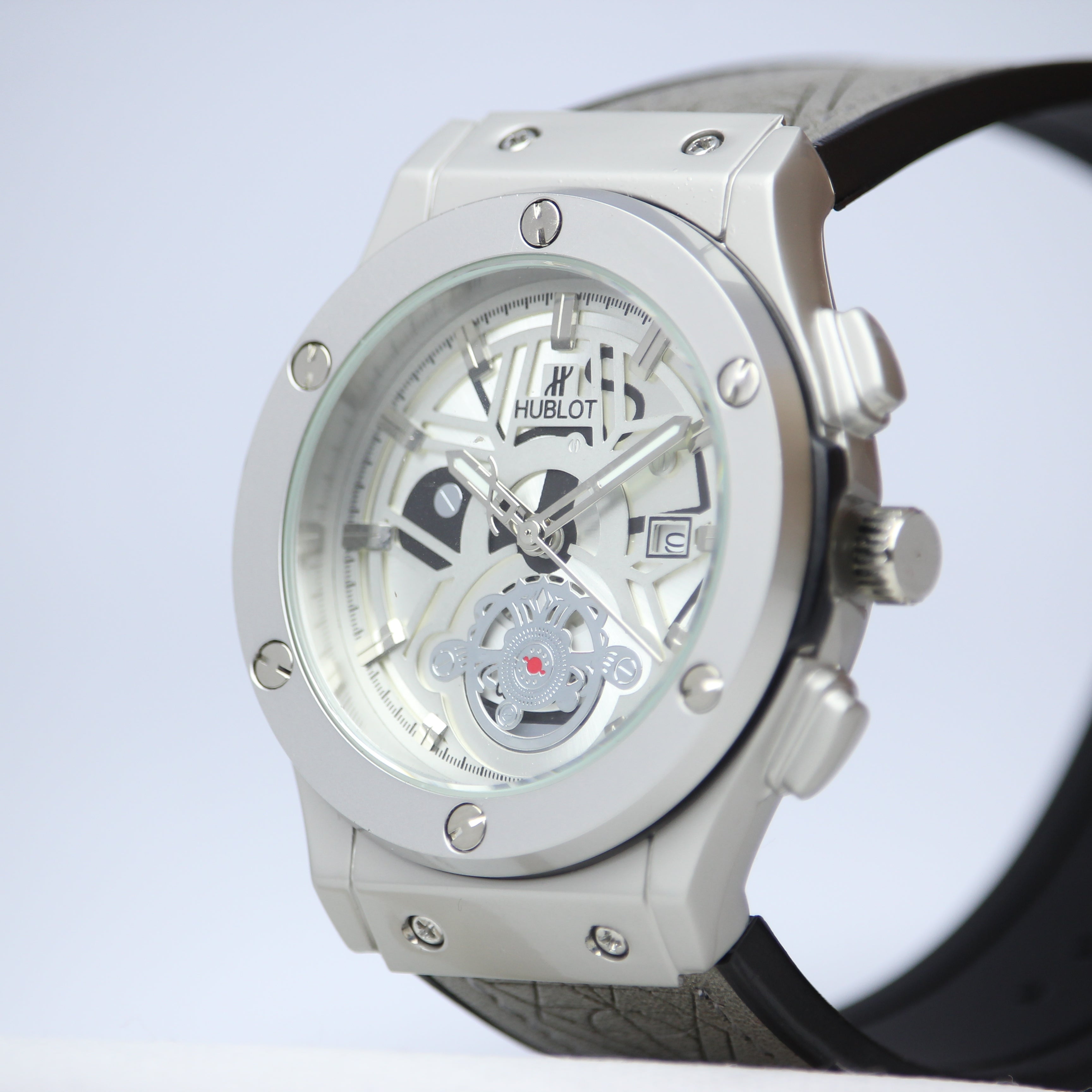 HUBLOT Men's Quartz Watch (BZ-FD01) - White Dial with Date