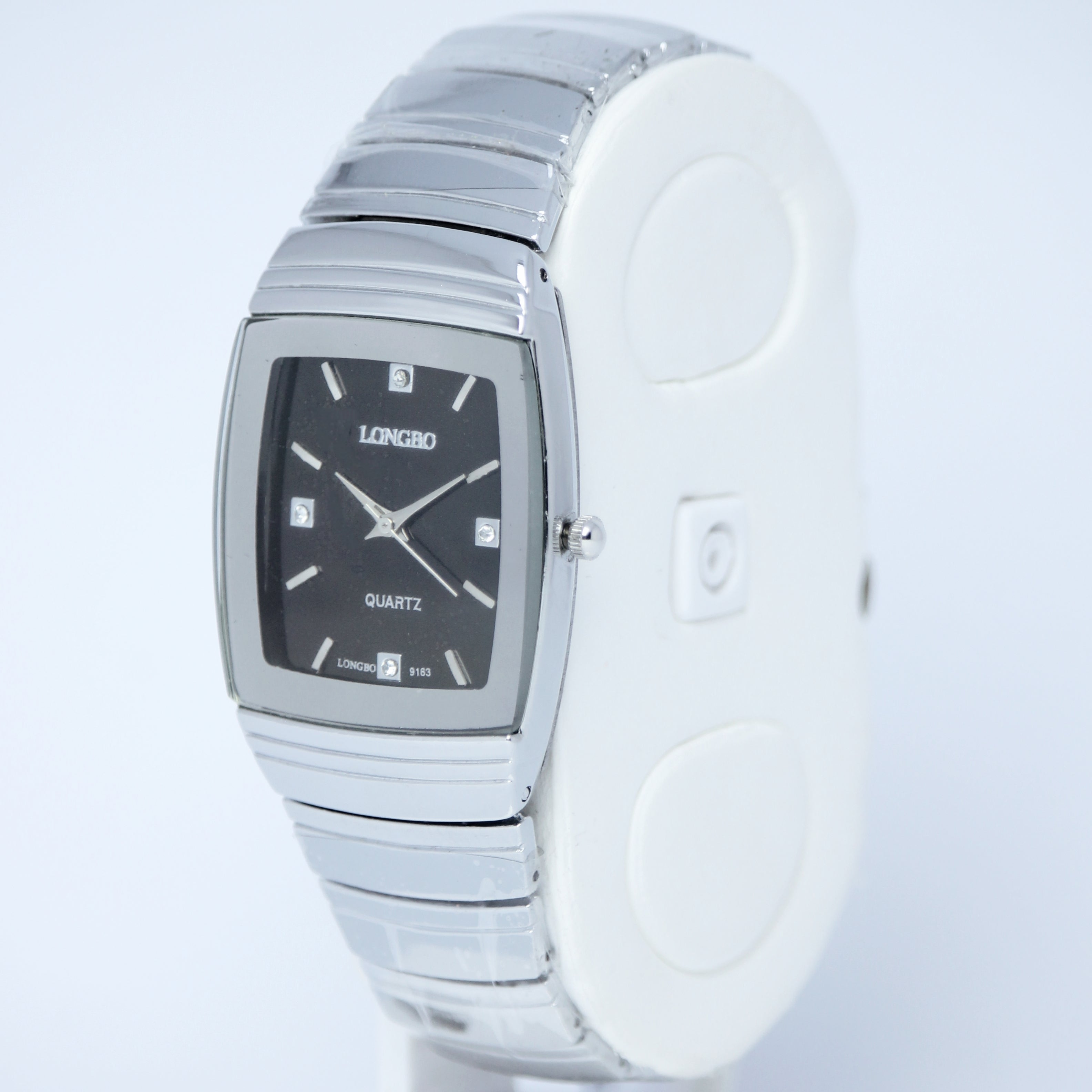 LONGBO 9163 Men’s Quartz Watch (BZ-ES25) – Black Dial Stainless Steel