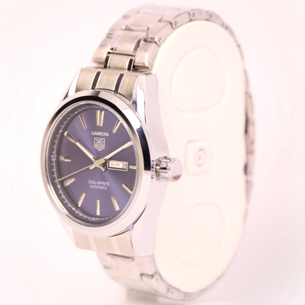 TAG Heuer Carrera Calibre 5 Men’s Watch (BZ-ES02) – Deep Blue Dial