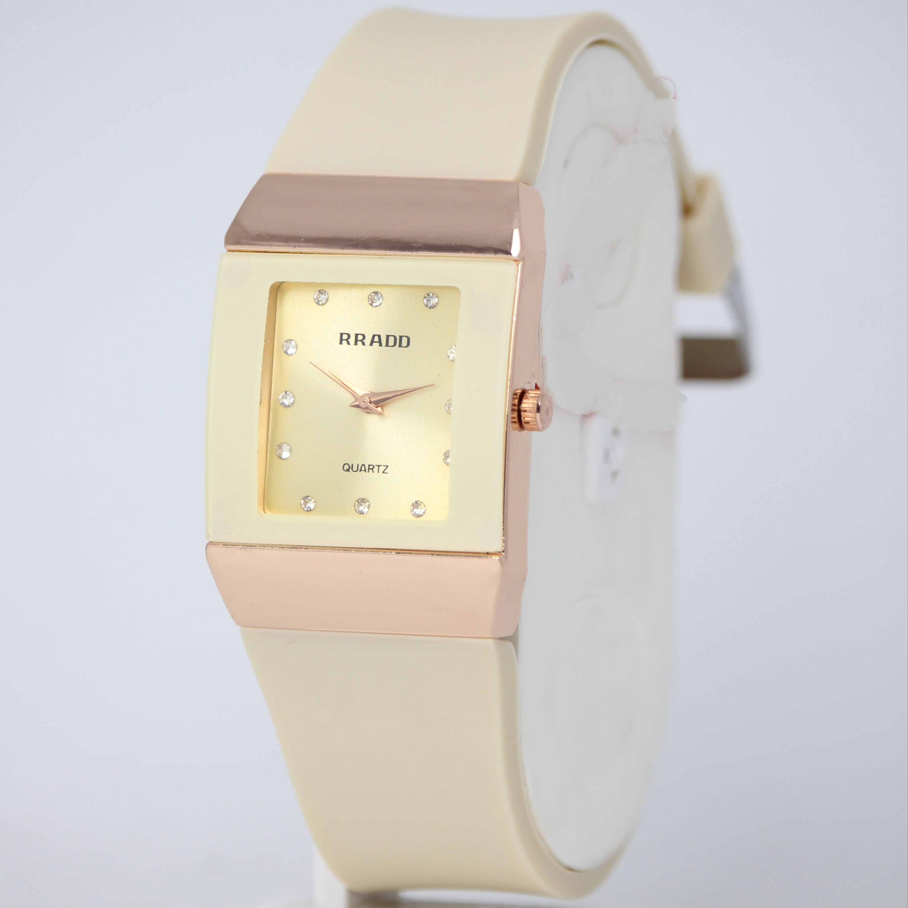 RRADD Women’s Quartz Watch (BZ-F04) – Cream Square Dial
