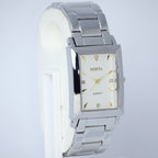 MSETA Men’s Quartz Watch (BZ-ES18) – Rectangular White Dial Stainless Steel